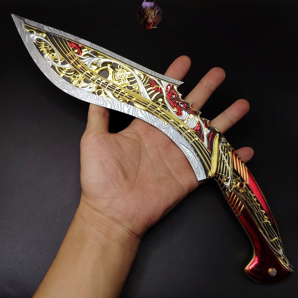 Delta Force Game Elegy Nepal Knife Metal Replica 35CM