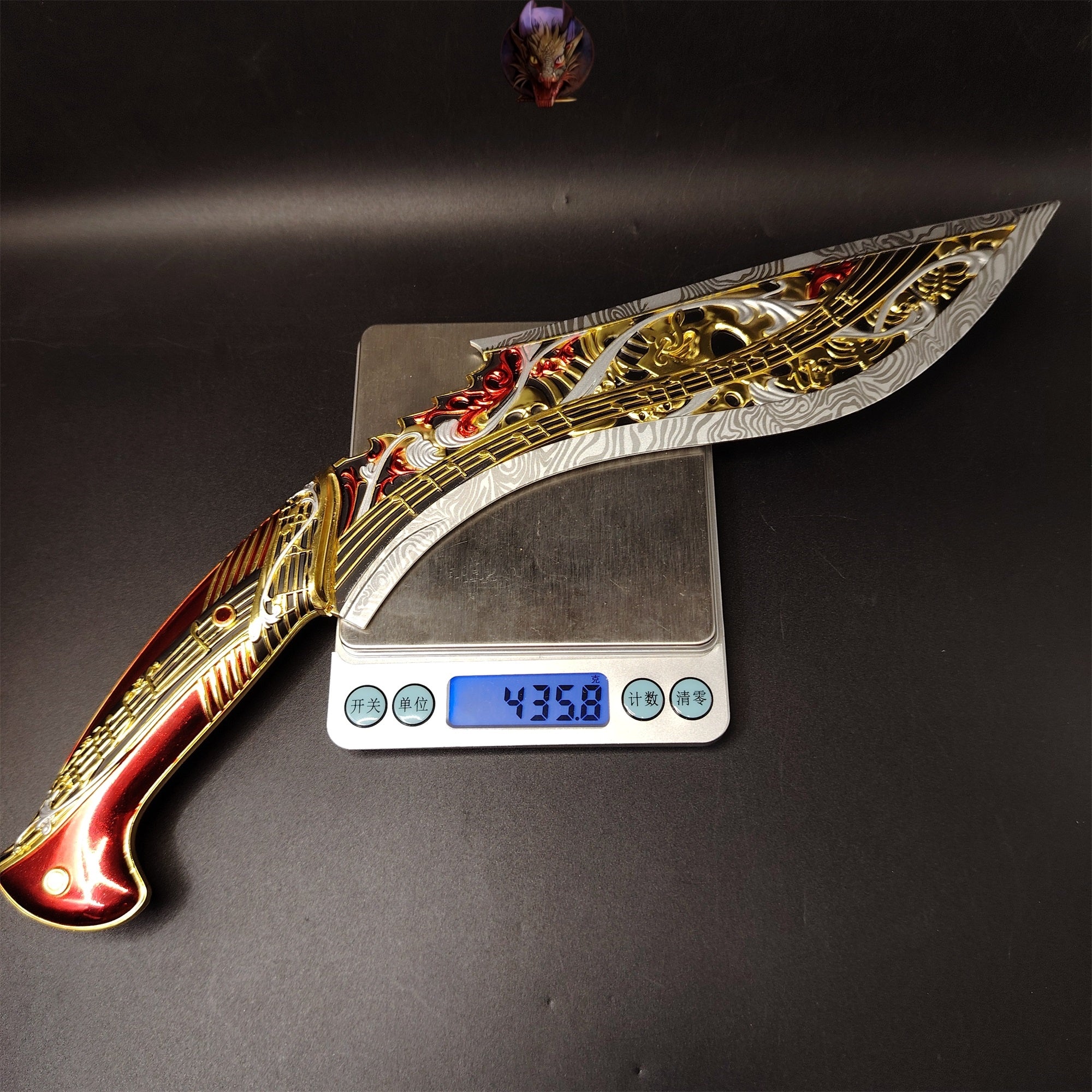 Delta Force Game Elegy Nepal Knife Metal Replica 35CM