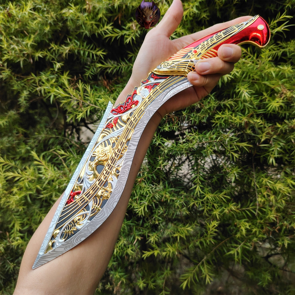 Delta Force Game Elegy Nepal Knife Metal Replica 35CM