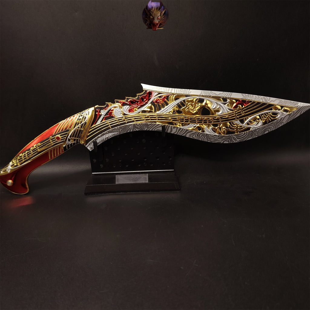 Delta Force Game Elegy Nepal Knife Metal Replica 35CM