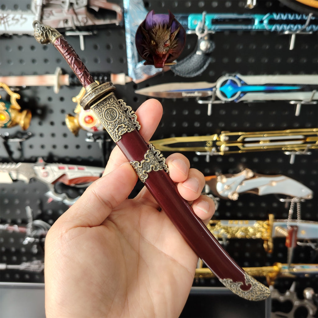 Ancient China Ming Dynasty The Embroidered Spring Knife 22CM Metal Replica