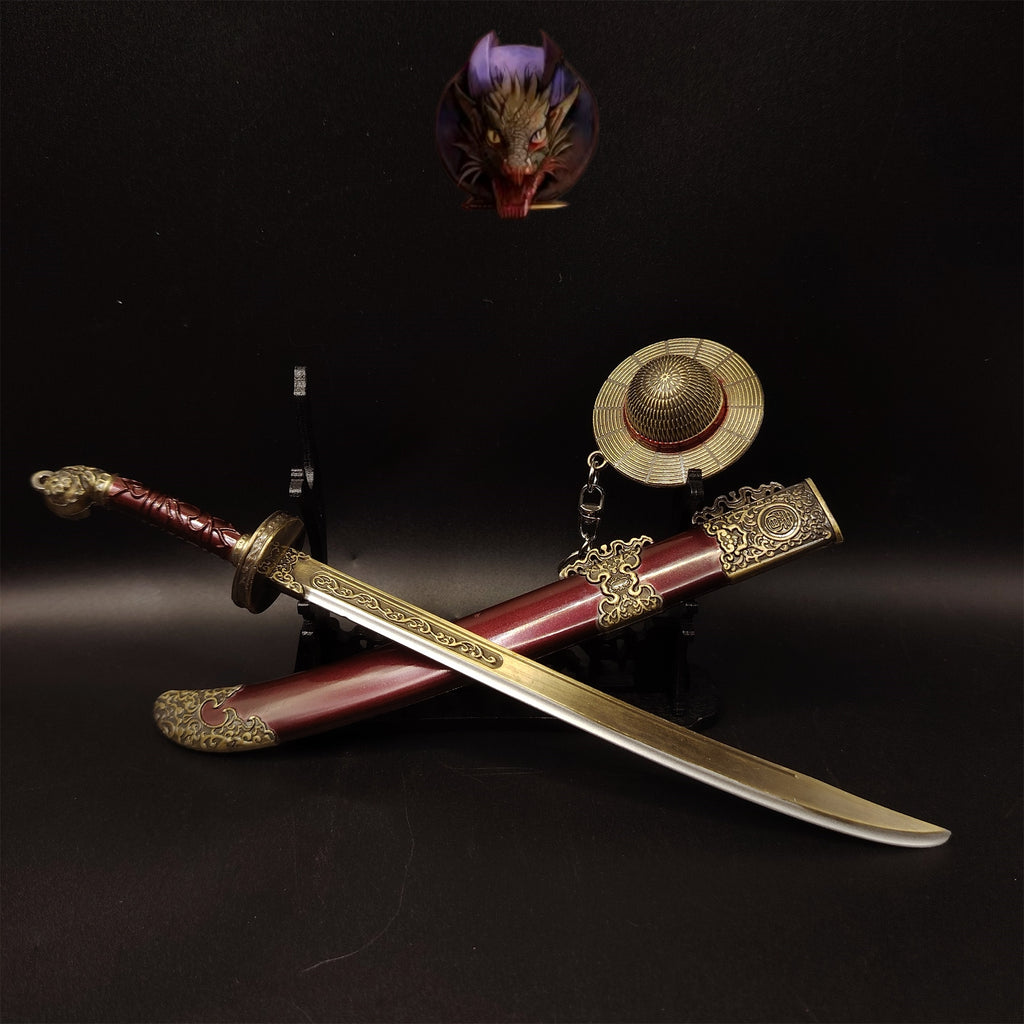 Ancient China Ming Dynasty The Embroidered Spring Knife 22CM Metal Replica
