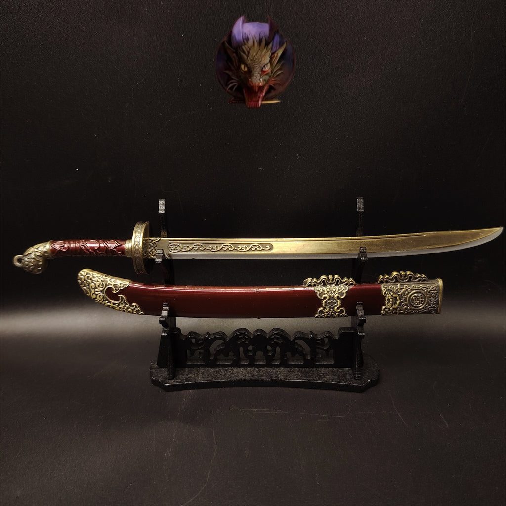 Ancient China Ming Dynasty The Embroidered Spring Knife 22CM Metal Replica