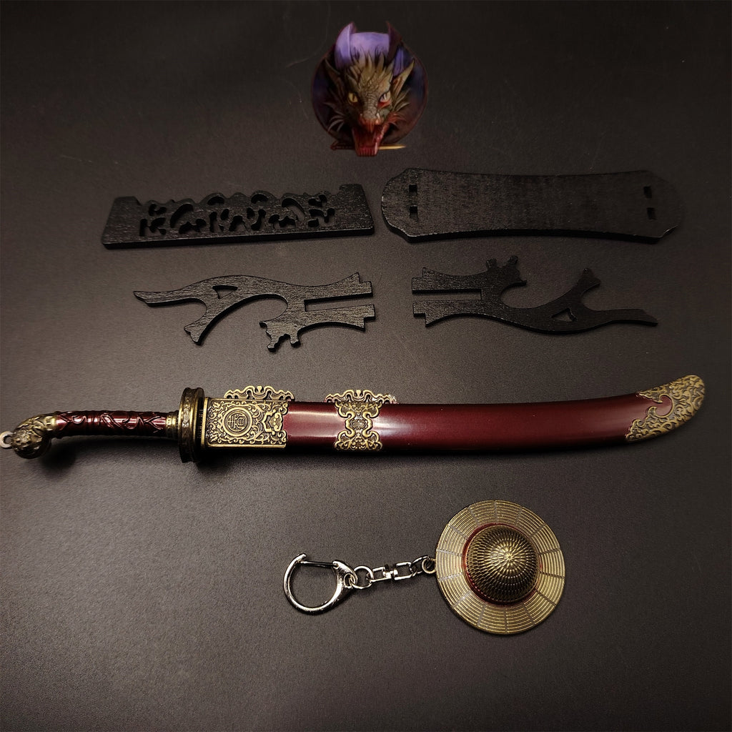 Ancient China Ming Dynasty The Embroidered Spring Knife 22CM Metal Replica