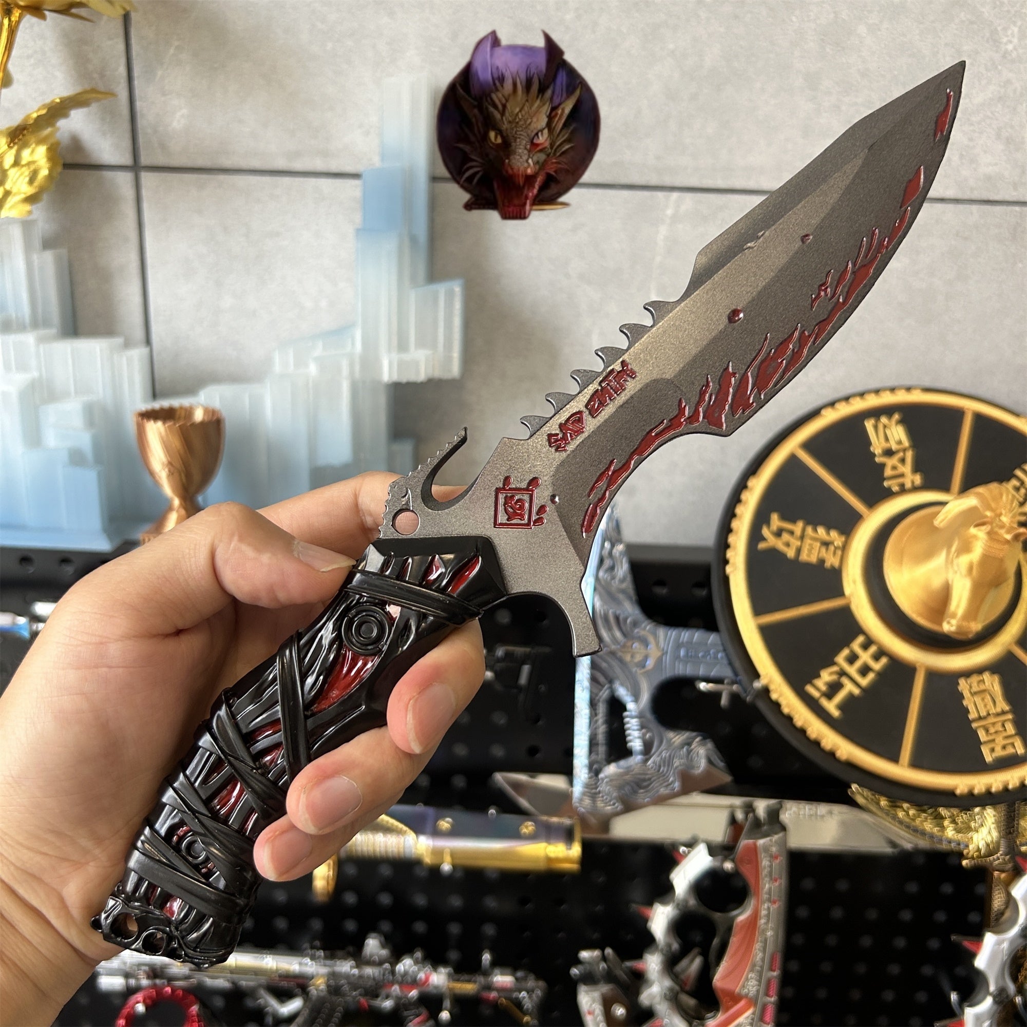Delta Force Asara's Executioner Dagger 1:1 Scale Metal Replica