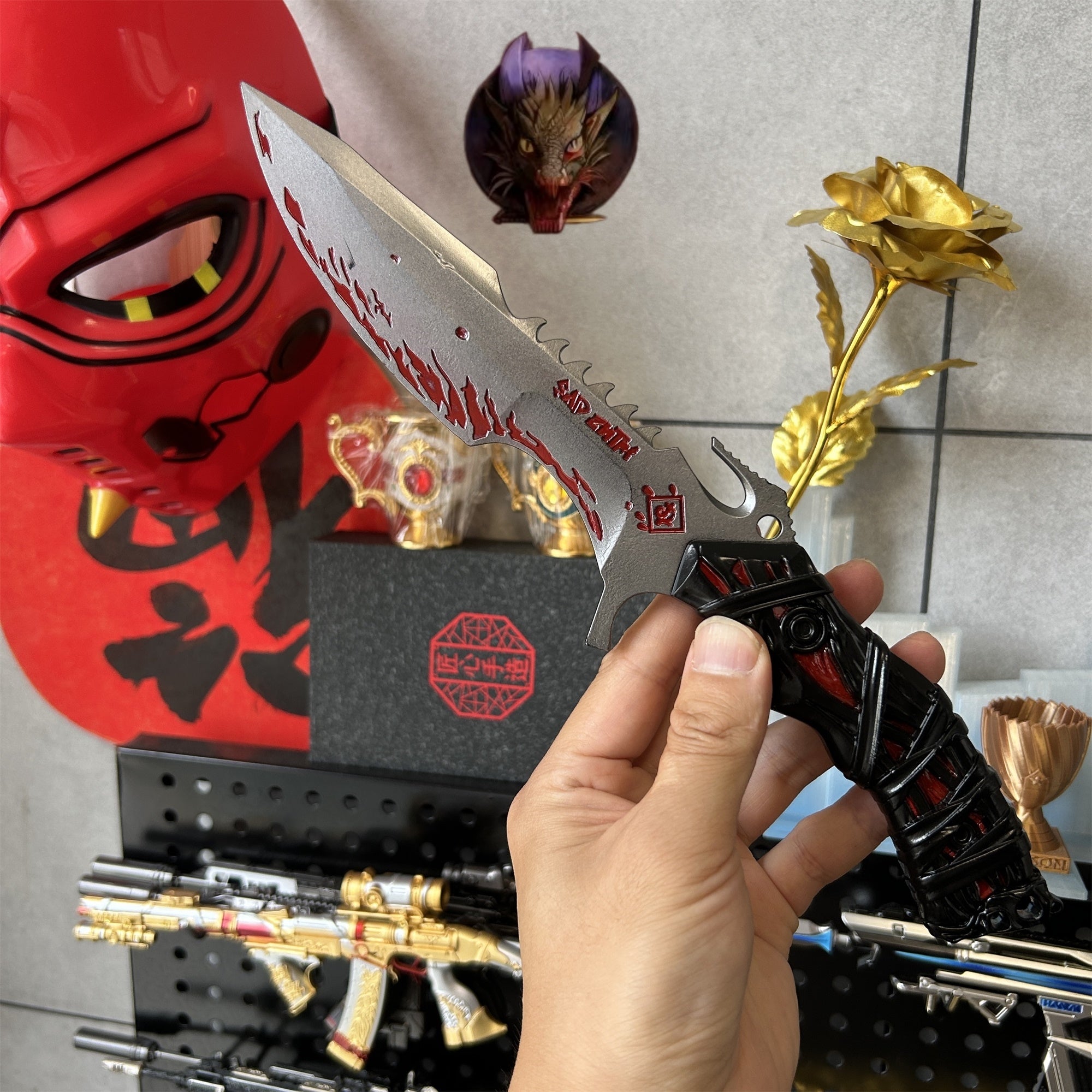 Delta Force Asara's Executioner Dagger 1:1 Scale Metal Replica