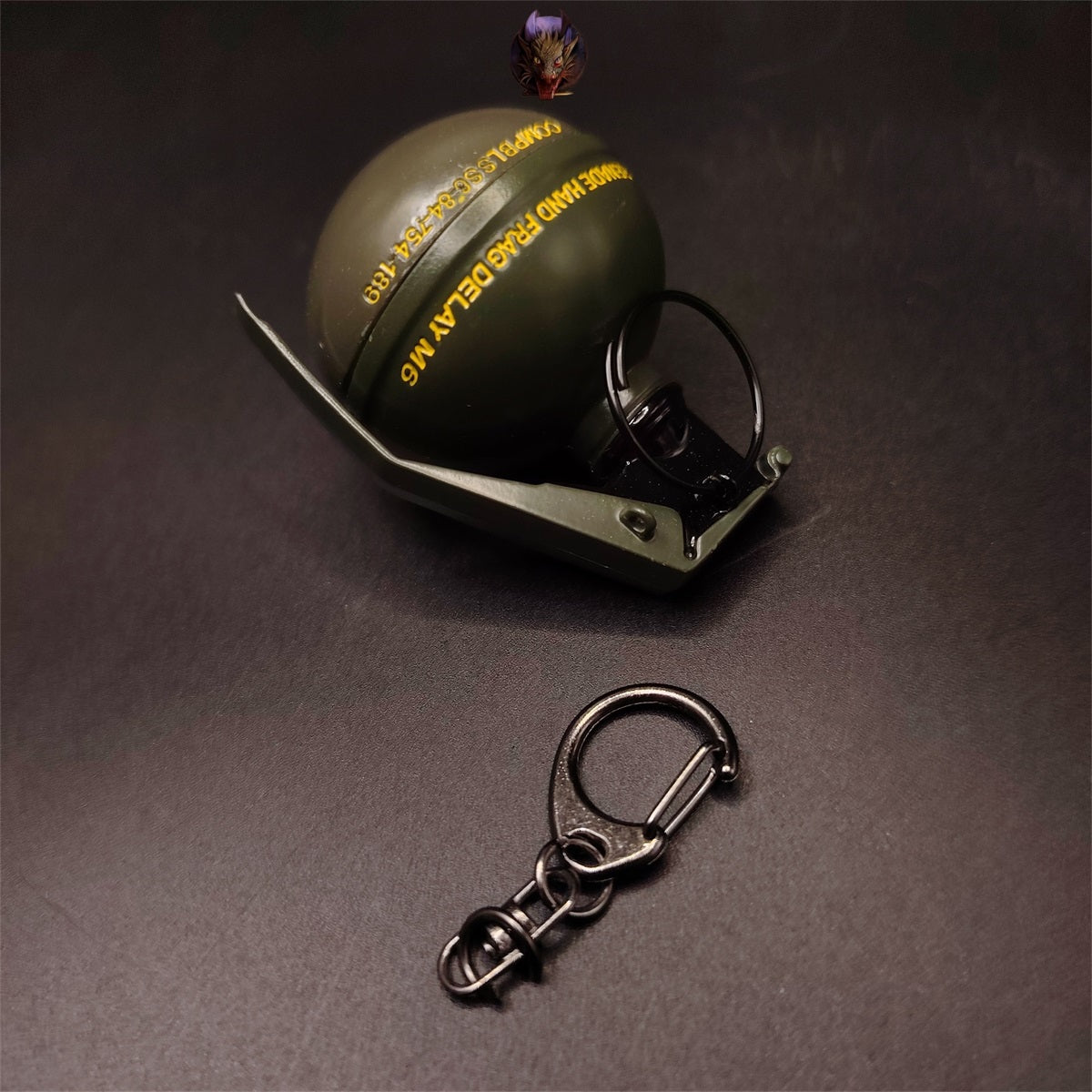 Frag Grenade Metal Keychain Backpack Pendant