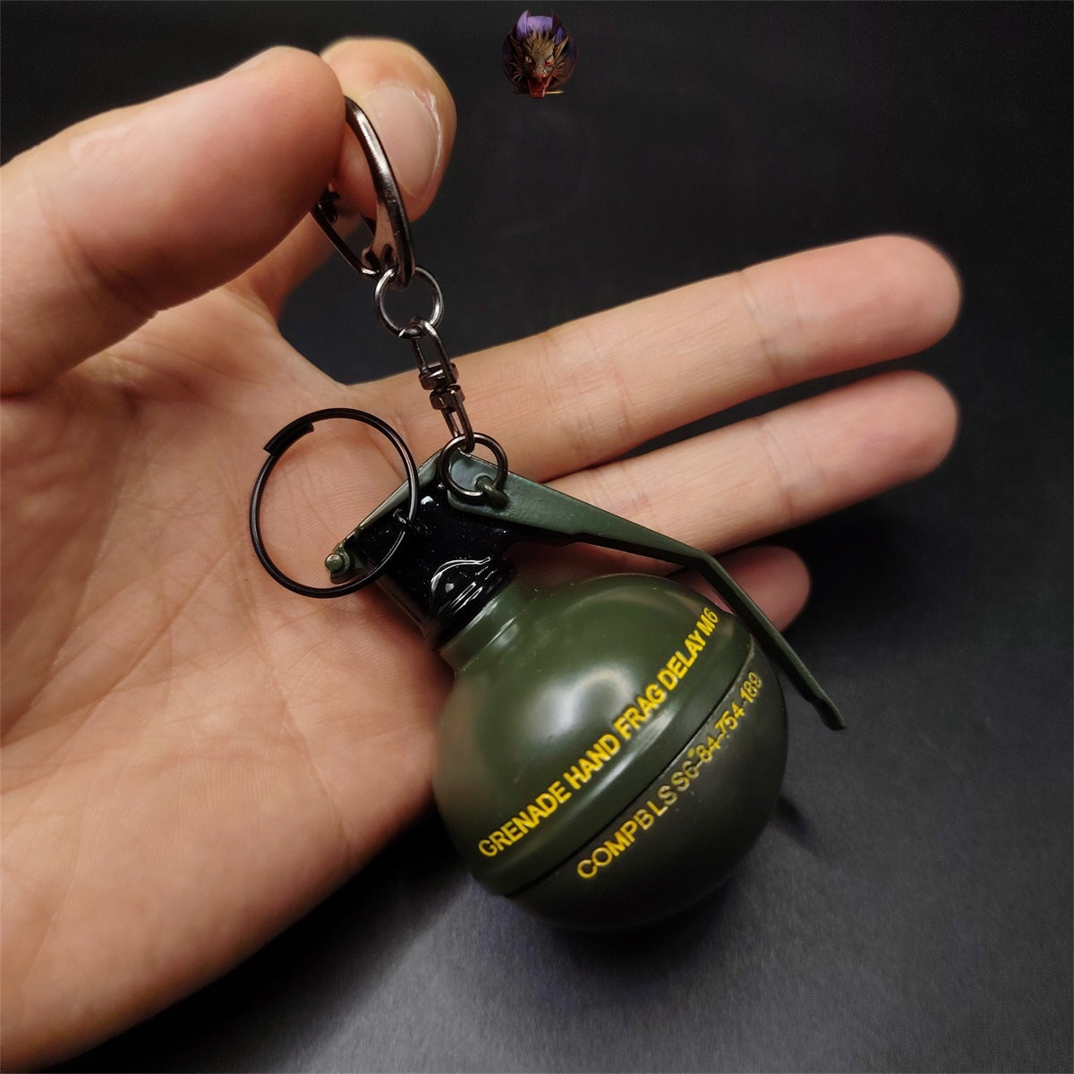 Frag Grenade Metal Keychain Backpack Pendant