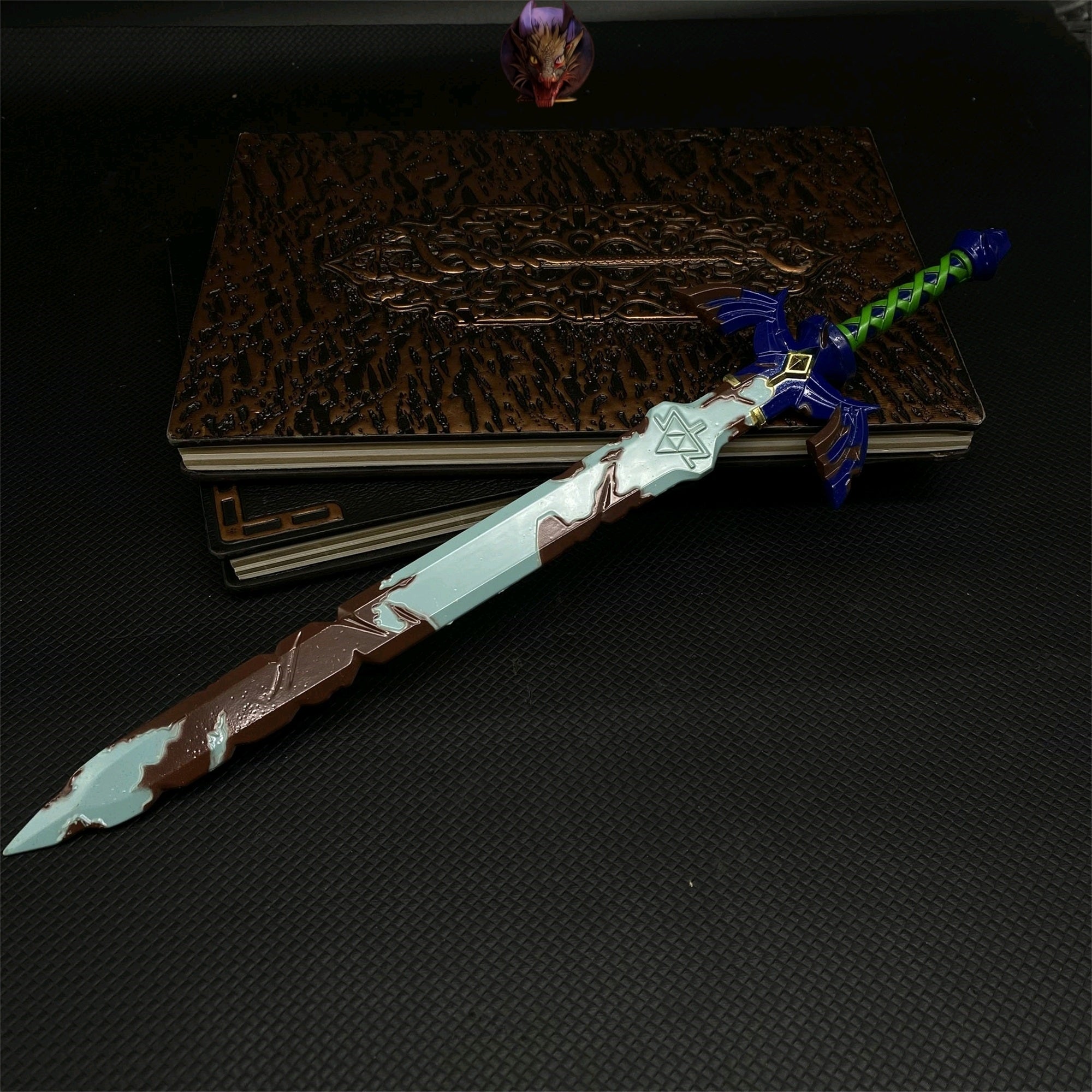 Gnarly Sword Link Master Sword With Metal Stand