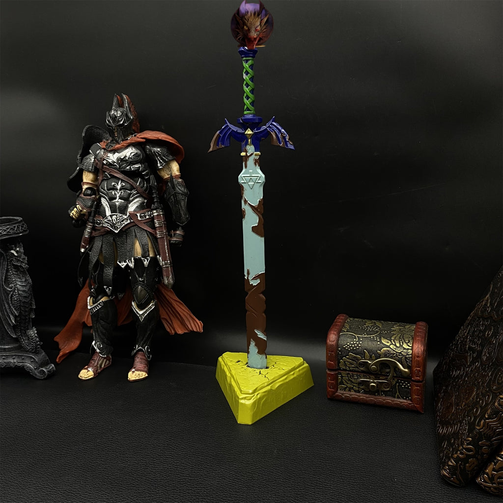 Gnarly Sword Link Master Sword With Metal Stand