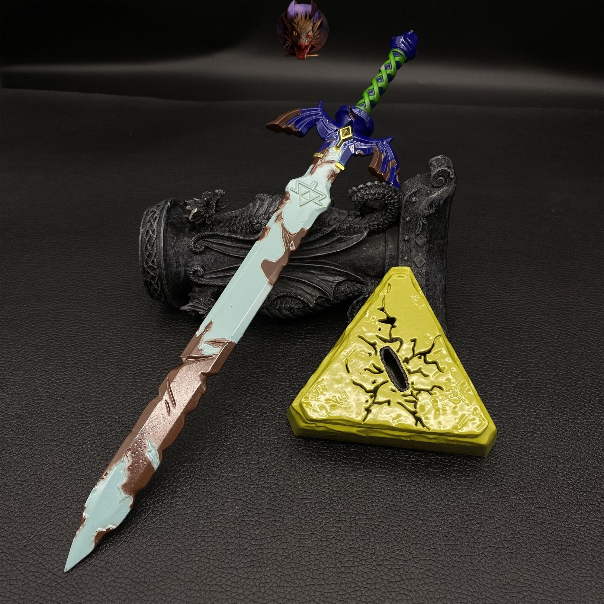 Gnarly Sword Link Master Sword With Metal Stand