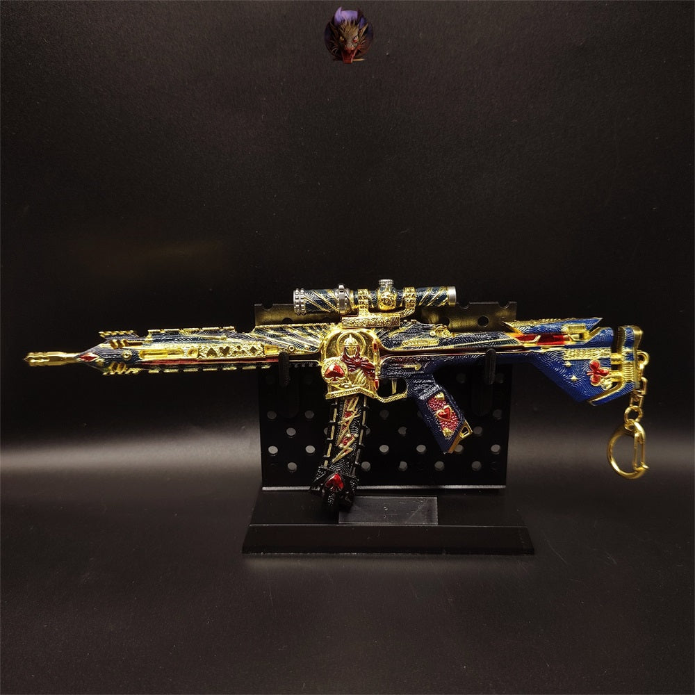 Delta Force HK416 Ace of Fate Metal Replica Mini Gun Model