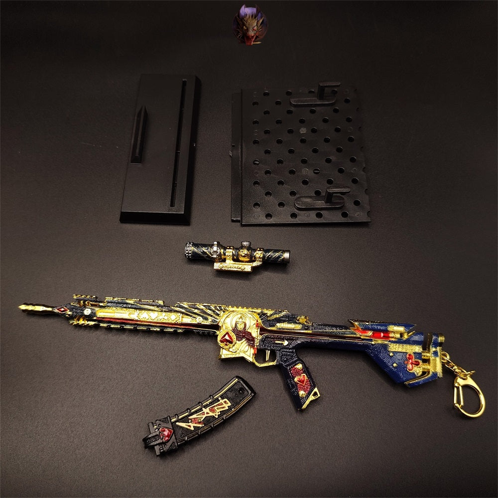 Delta Force HK416 Ace of Fate Metal Replica Mini Gun Model
