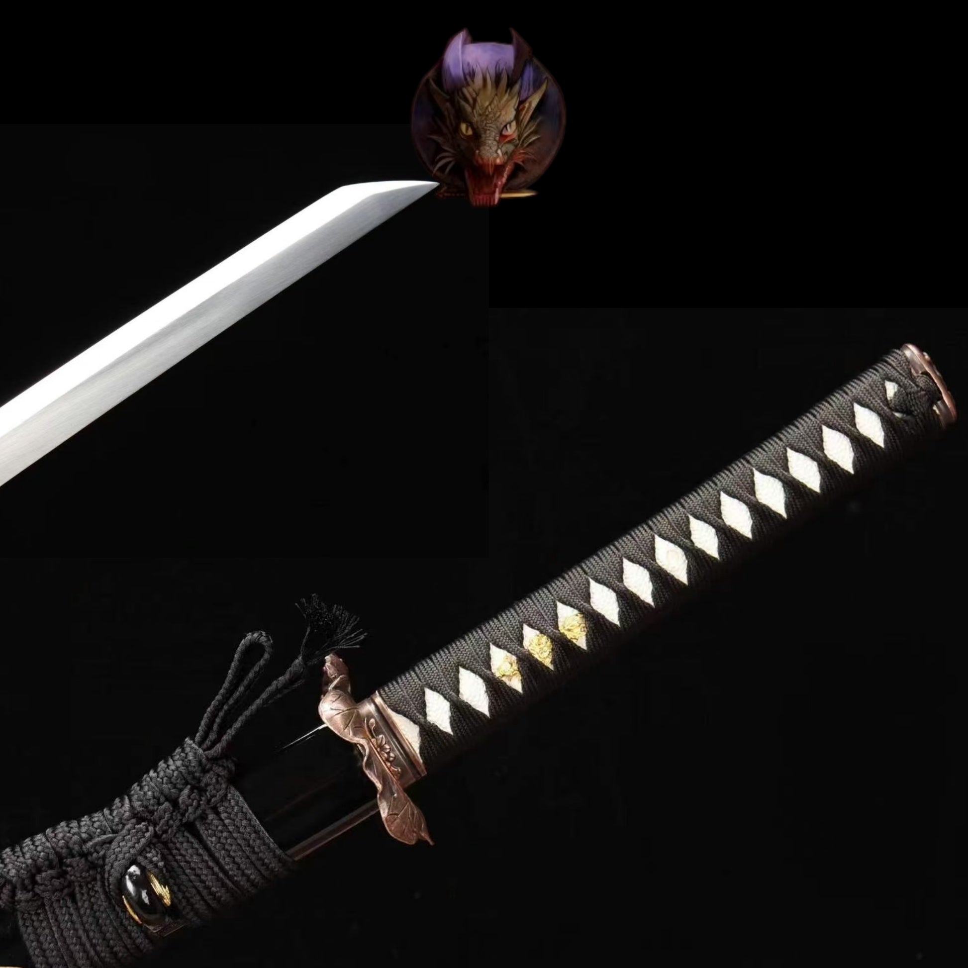 Life-size Carbon Steel Heavenly Frog Katana