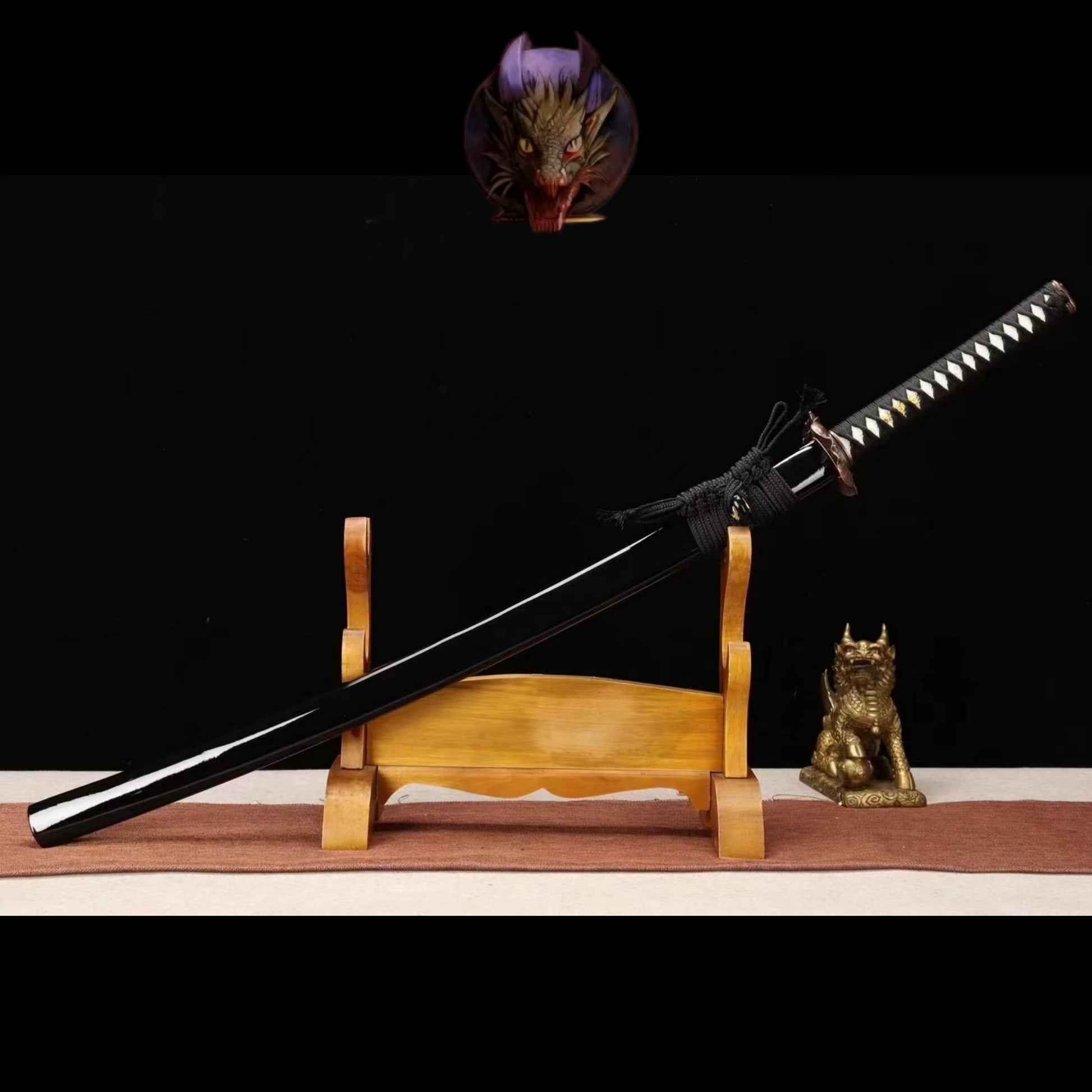 Life-size Carbon Steel Heavenly Frog Katana
