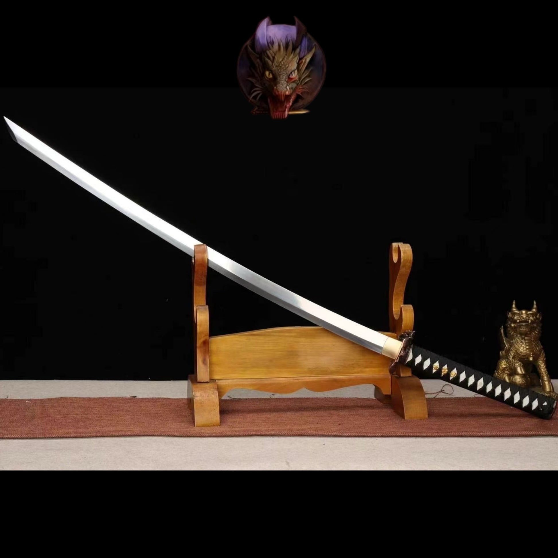 Life-size Carbon Steel Heavenly Frog Katana
