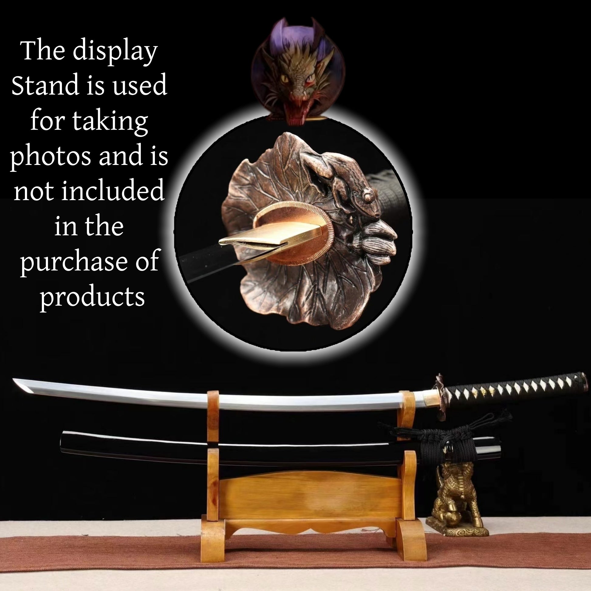 Life-size Carbon Steel Heavenly Frog Katana