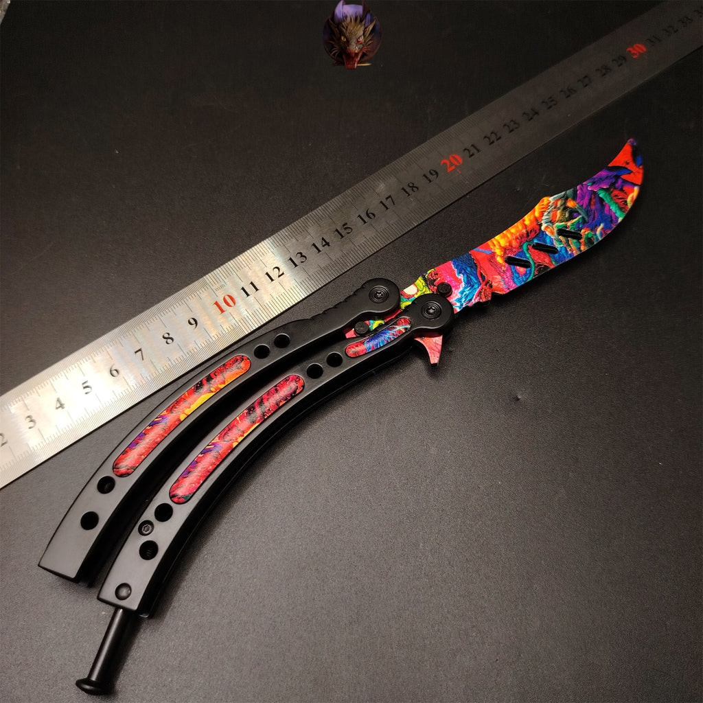 CS Game Hyper Beast Butterfly Knife Metal Replica