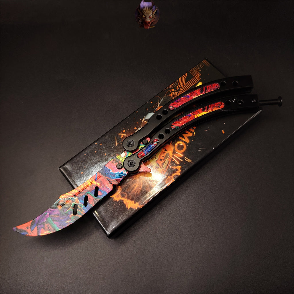 CS Game Hyper Beast Butterfly Knife Metal Replica