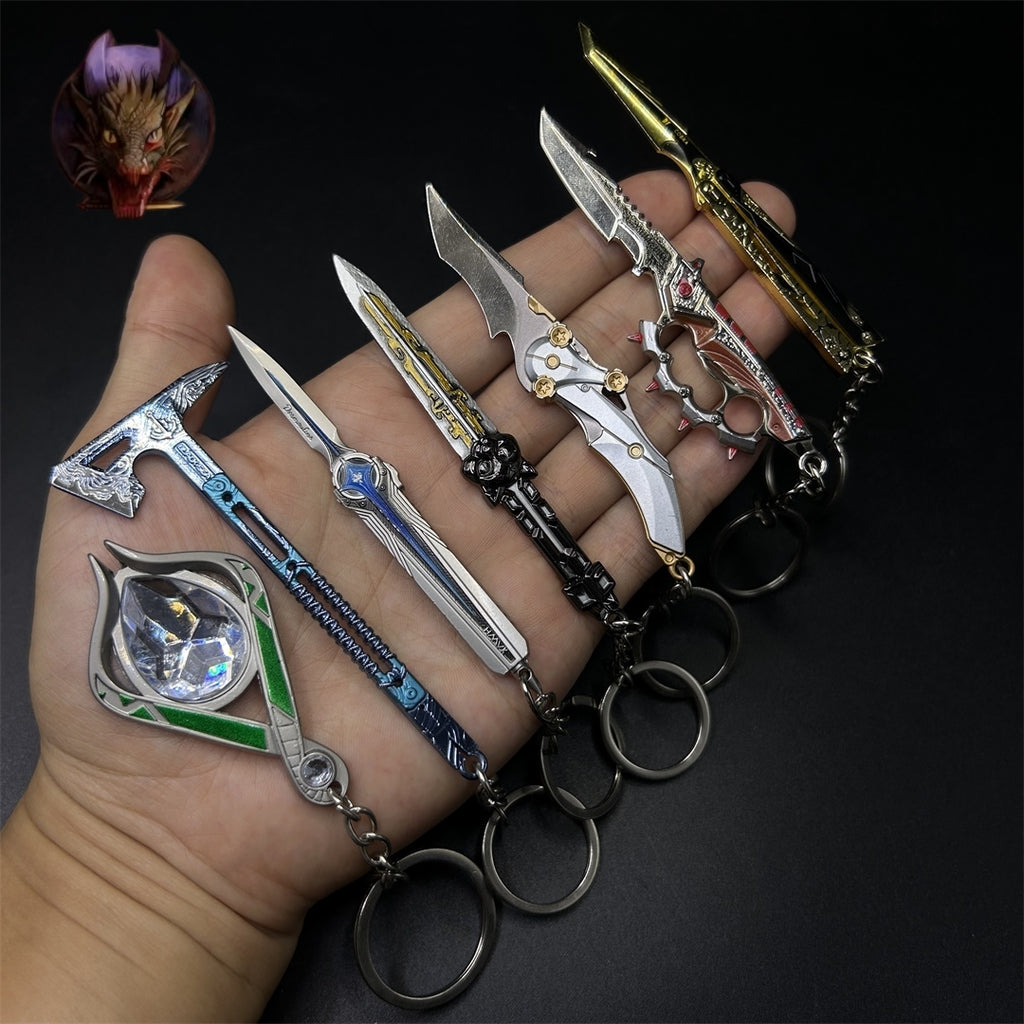 Delta Force Game Weapons Mini Keychain Metal Pendant