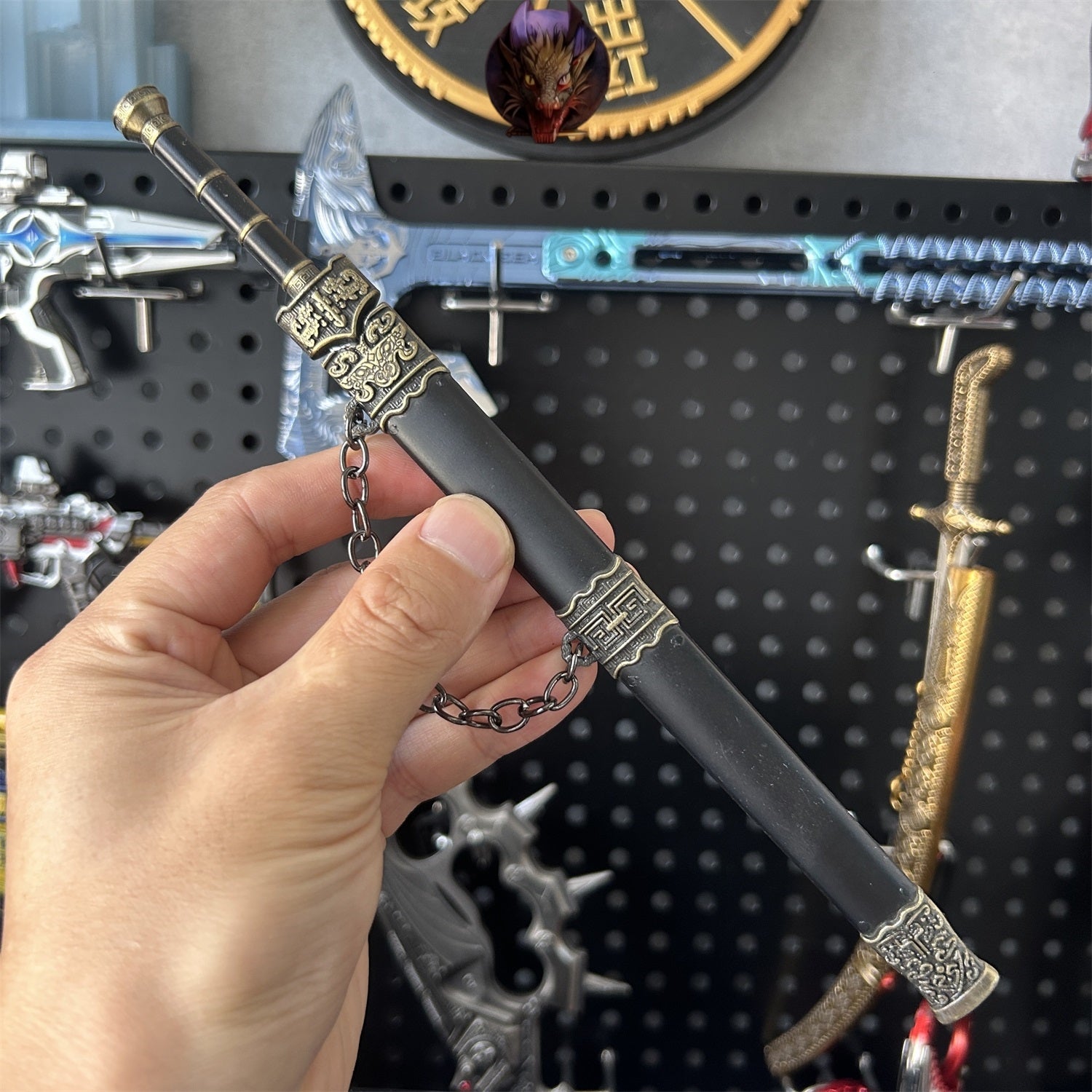 Metal Ancient Chinese Emperor Yue King Sword 8.7''Replica