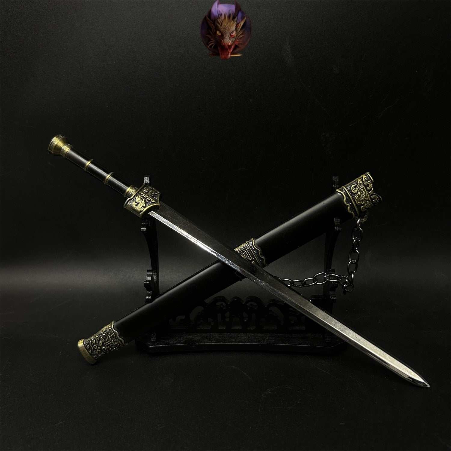 Metal Ancient Chinese Emperor Yue King Sword 8.7''Replica