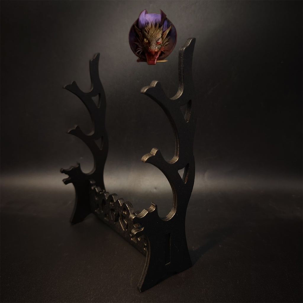 3-Layer Wood Display Holder Mini Katana Stand