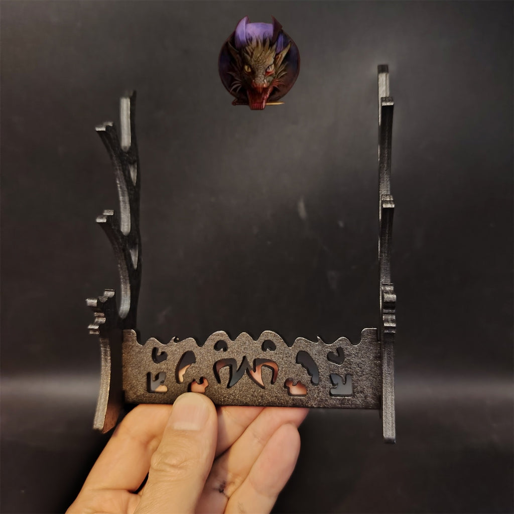 3-Layer Wood Display Holder Mini Katana Stand
