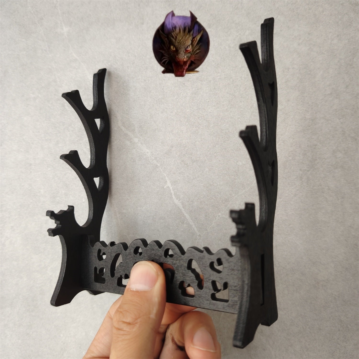 3-Layer Wood Display Holder Mini Katana Stand