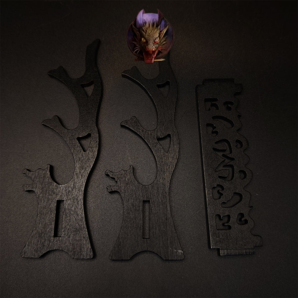 3-Layer Wood Display Holder Mini Katana Stand