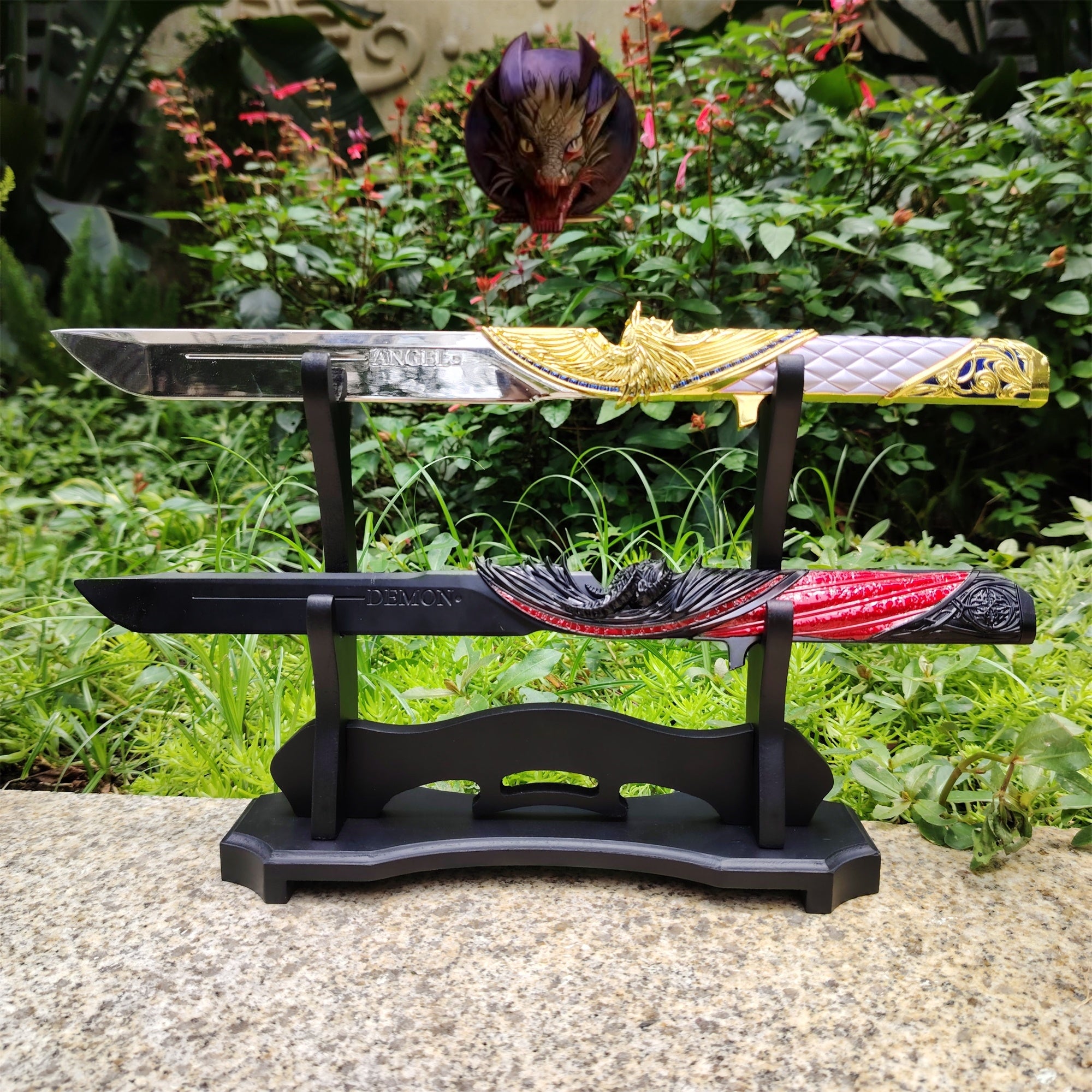 2-Layer Wood Display Wooden Holder