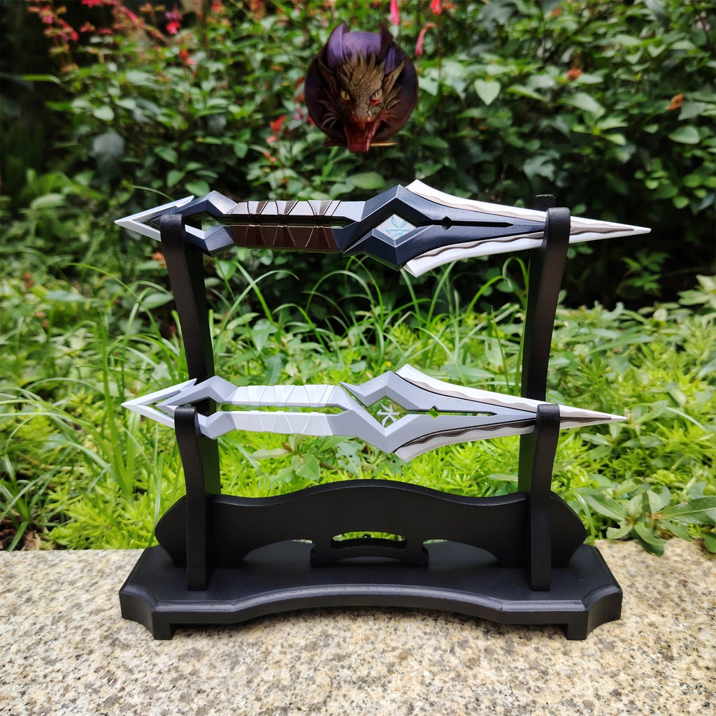 2-Layer Wood Display Wooden Holder