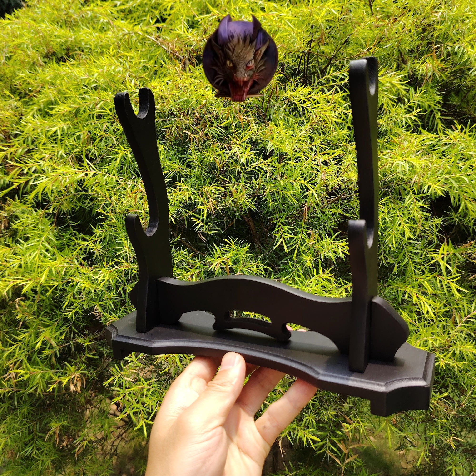 2-Layer Wood Display Wooden Holder