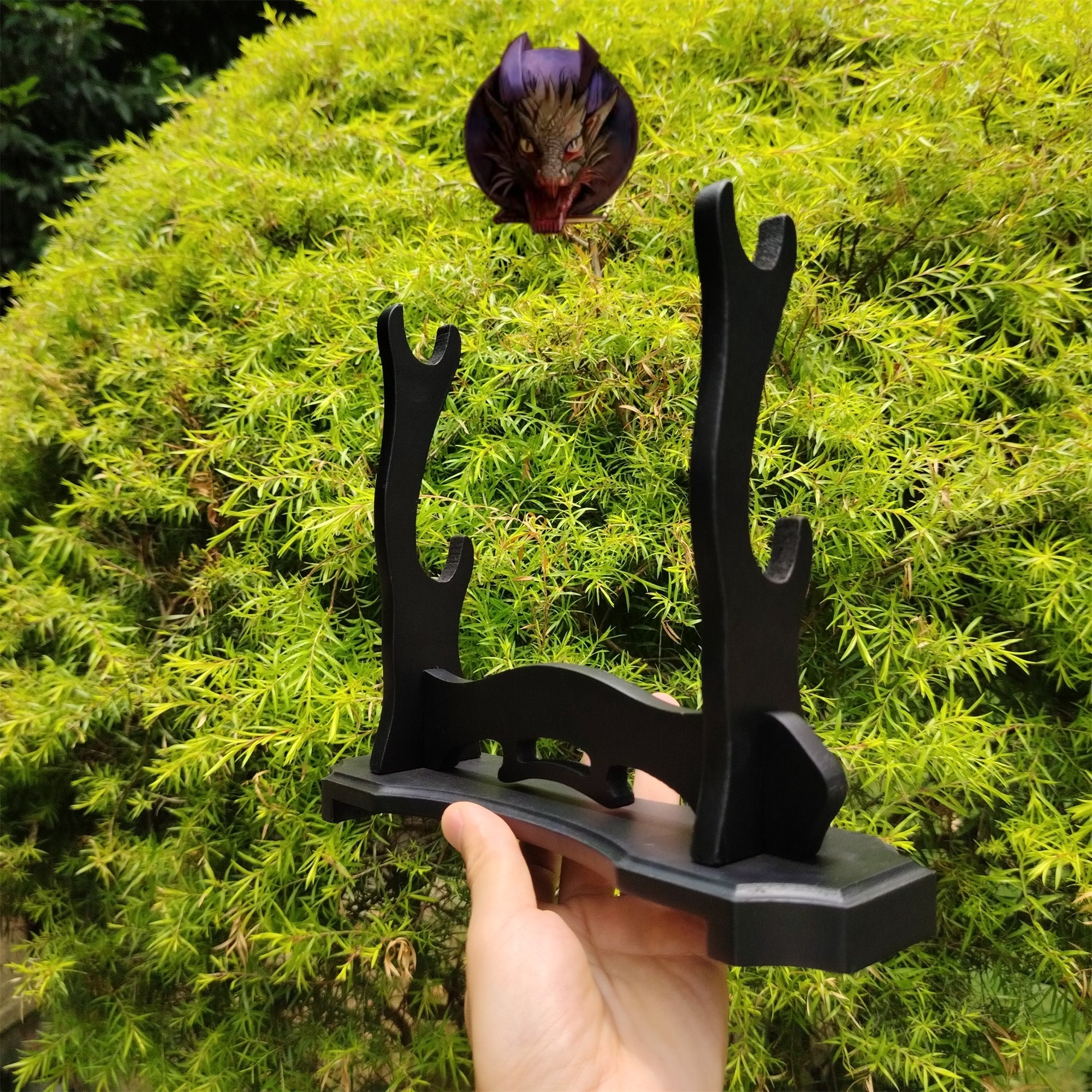 2-Layer Wood Display Wooden Holder