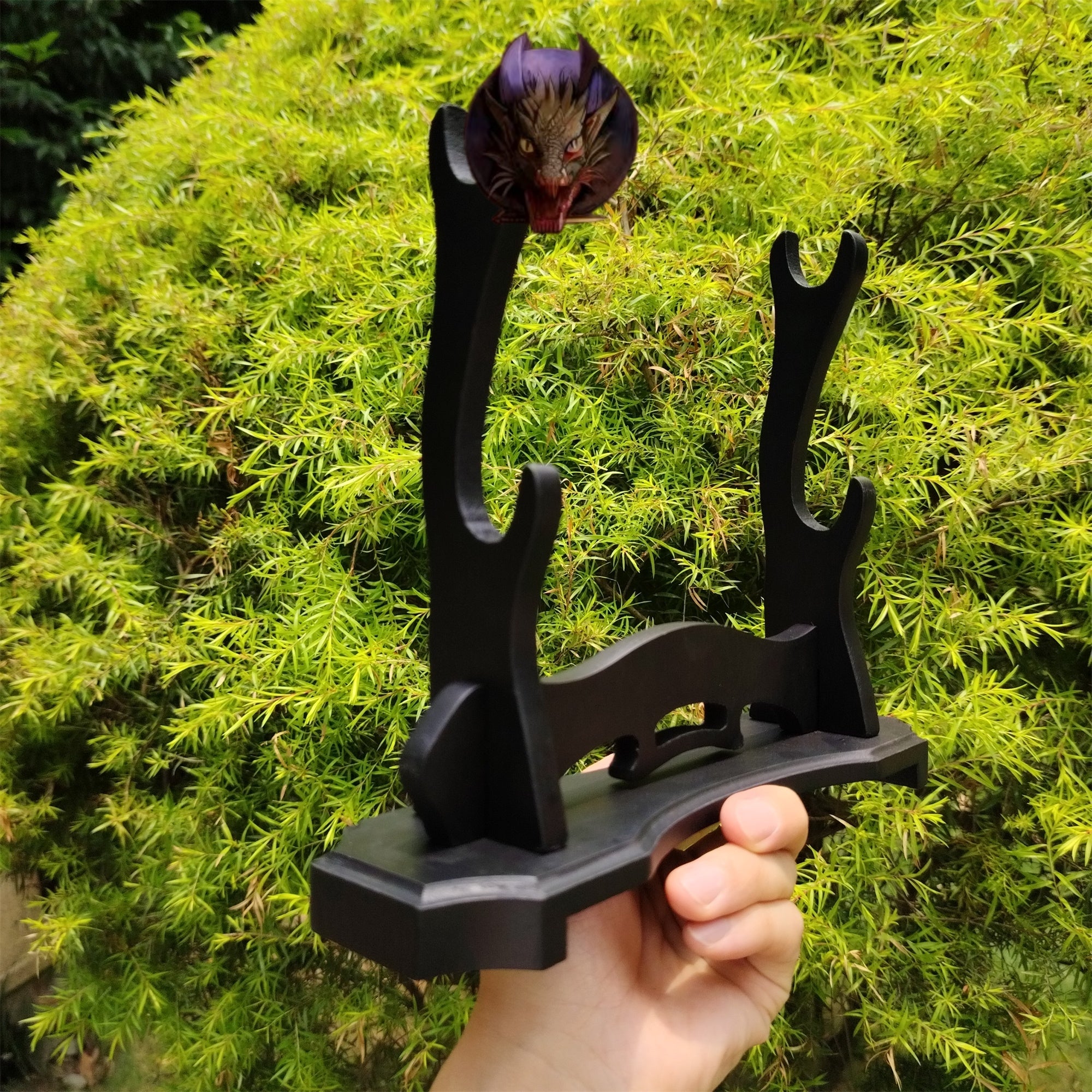 2-Layer Wood Display Wooden Holder