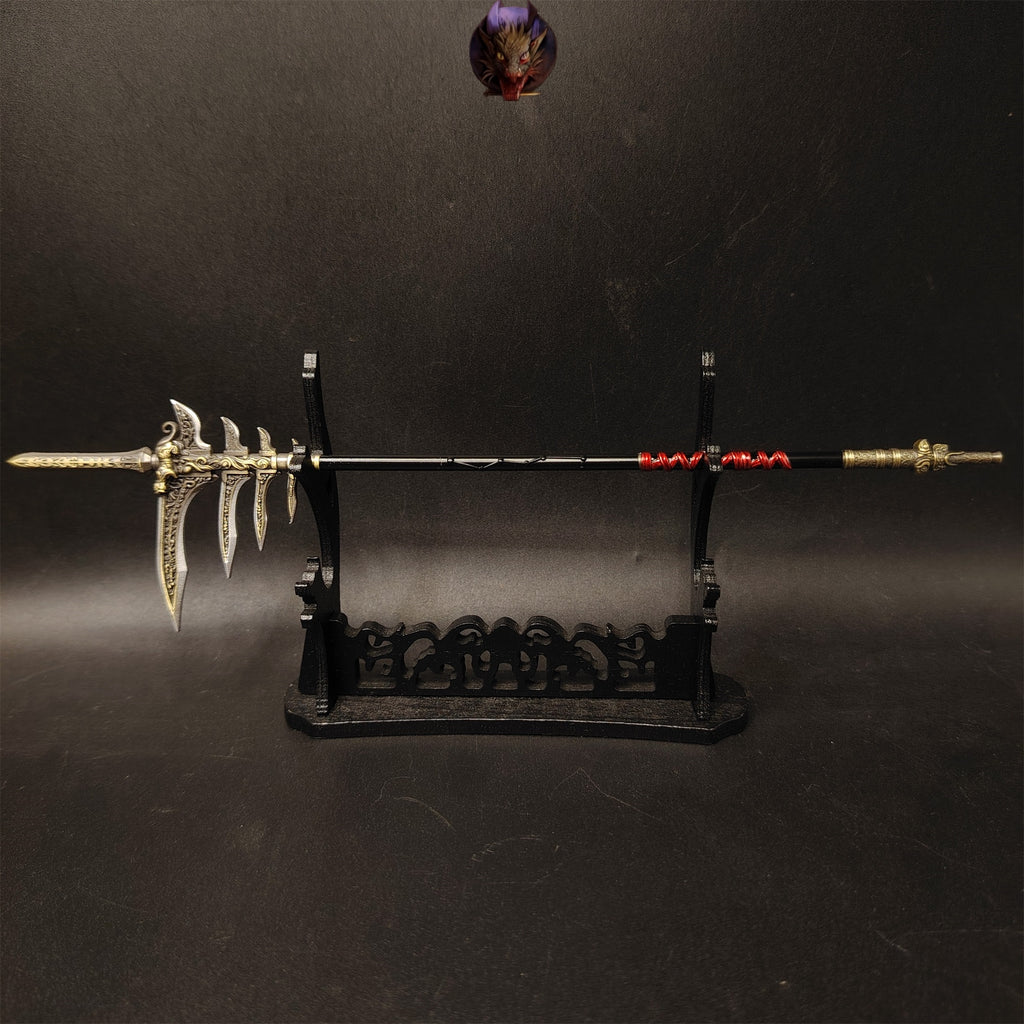 Metal Ancient Chinese Halberd 8.7''Replica