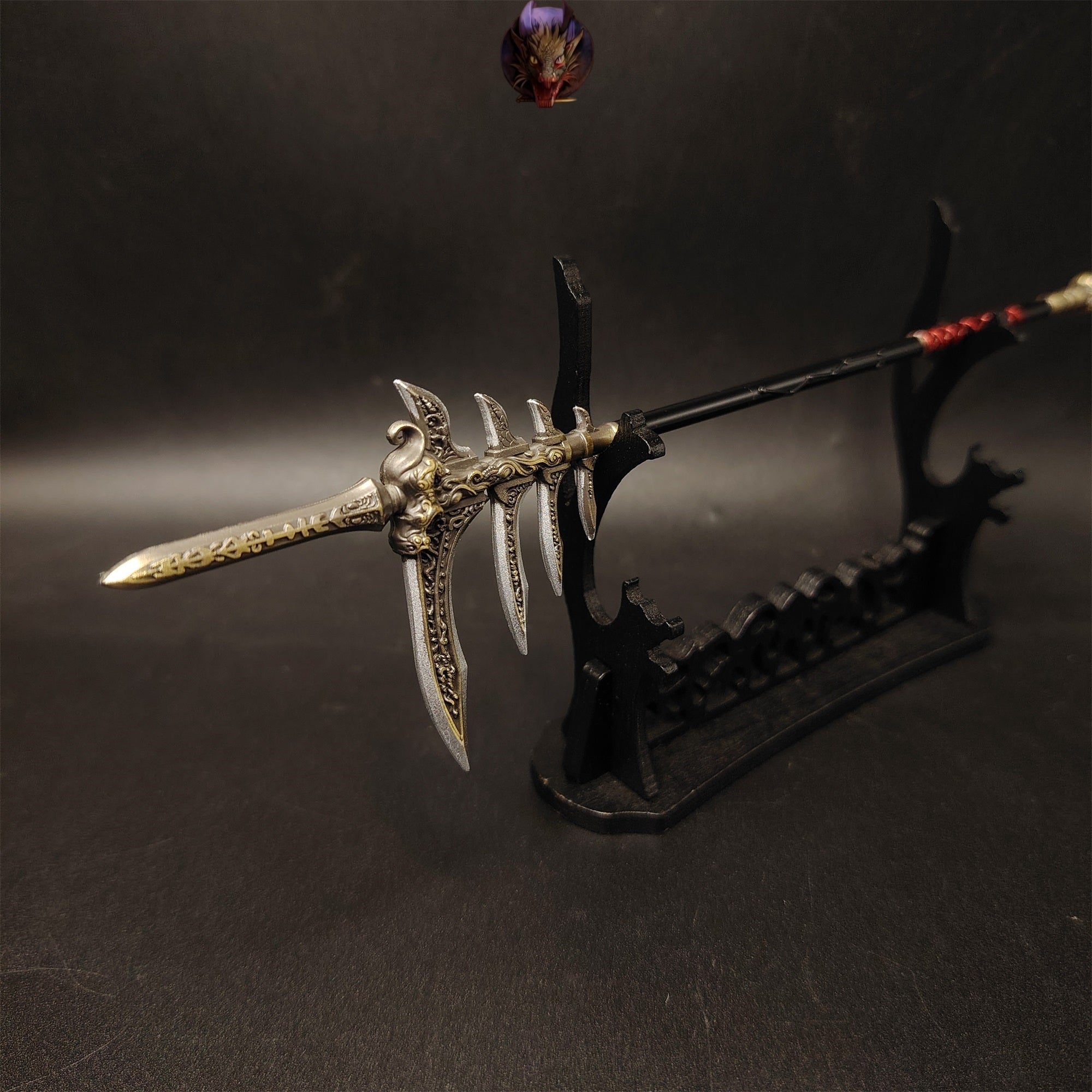 Metal Ancient Chinese Halberd 8.7''Replica