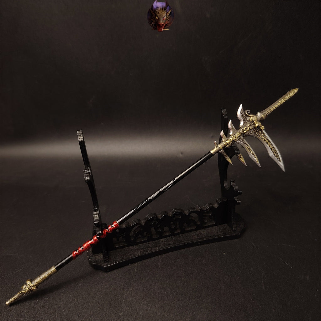 Metal Ancient Chinese Halberd 8.7''Replica