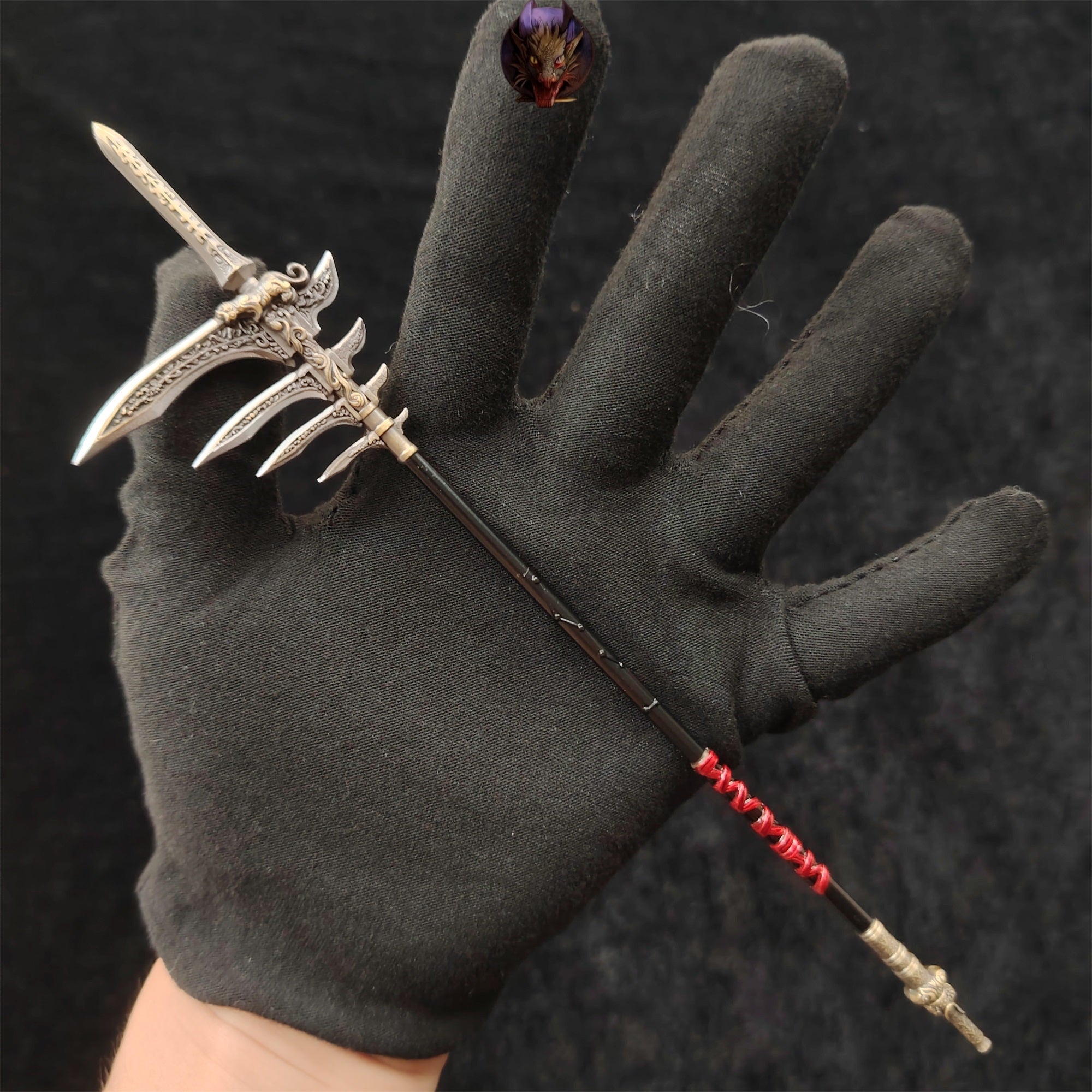 Metal Ancient Chinese Halberd 8.7''Replica