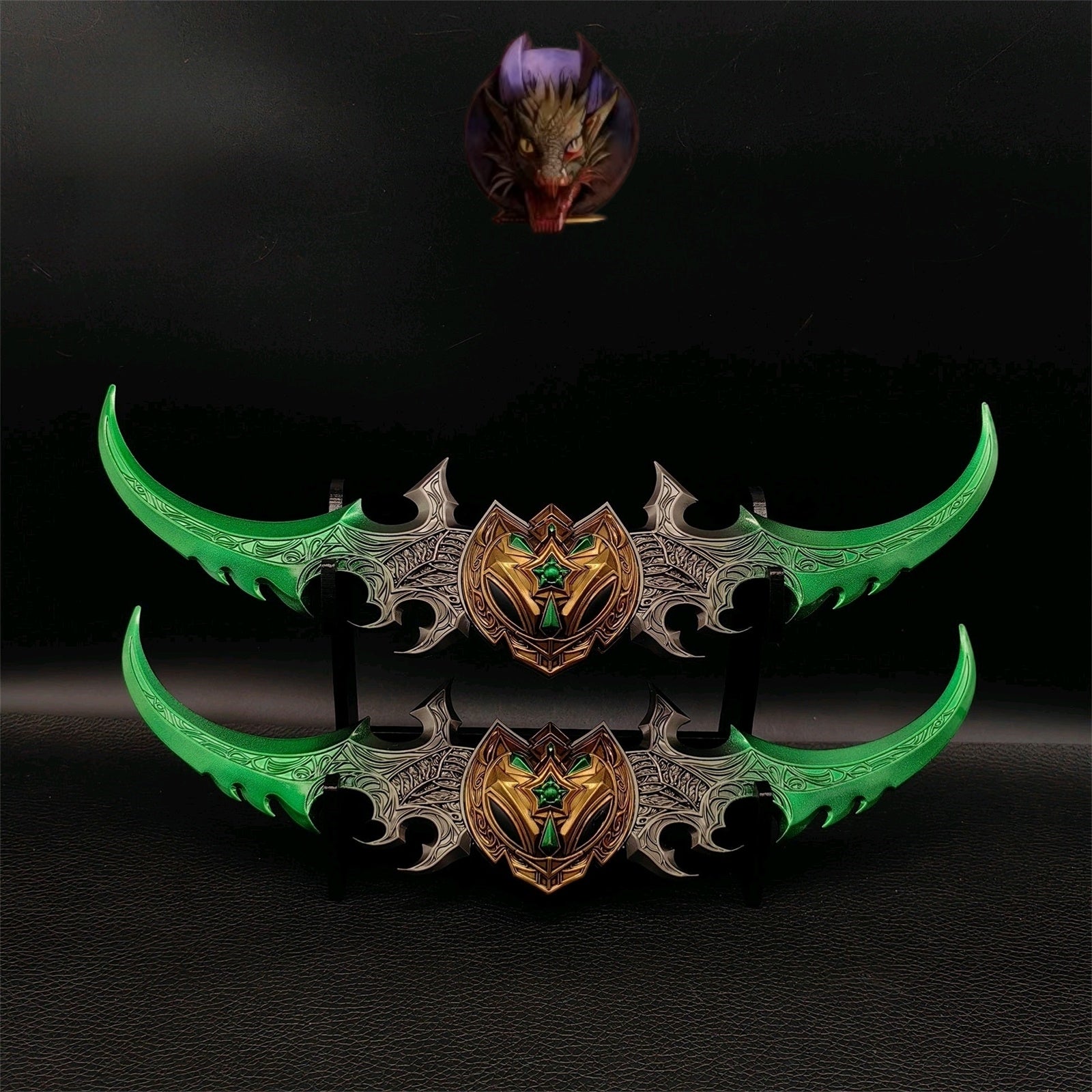 WOW Classical Weapons Illidan Stormrage Warglaive of Azzinoth Metal Replica