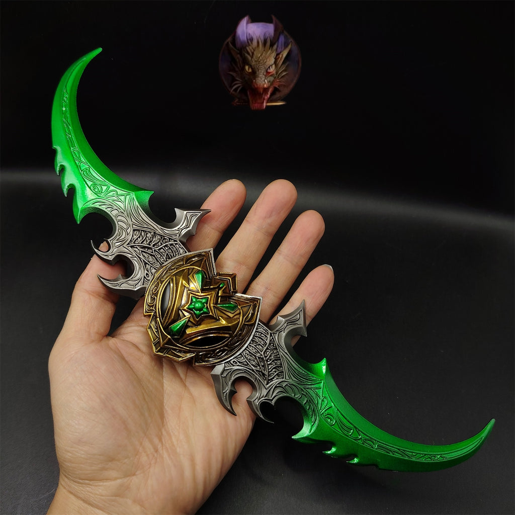 WOW Classical Weapons Illidan Stormrage Warglaive of Azzinoth Metal Replica