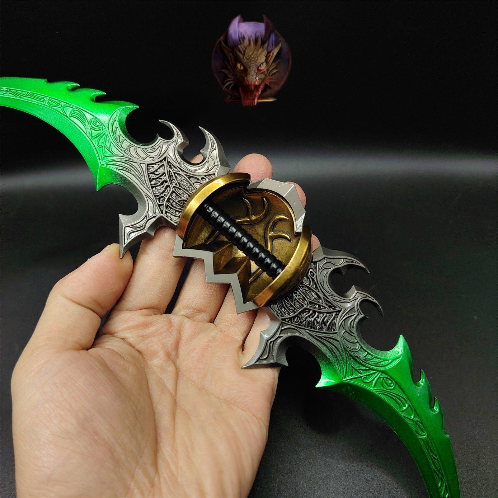 WOW Classical Weapons Illidan Stormrage Warglaive of Azzinoth Metal Replica