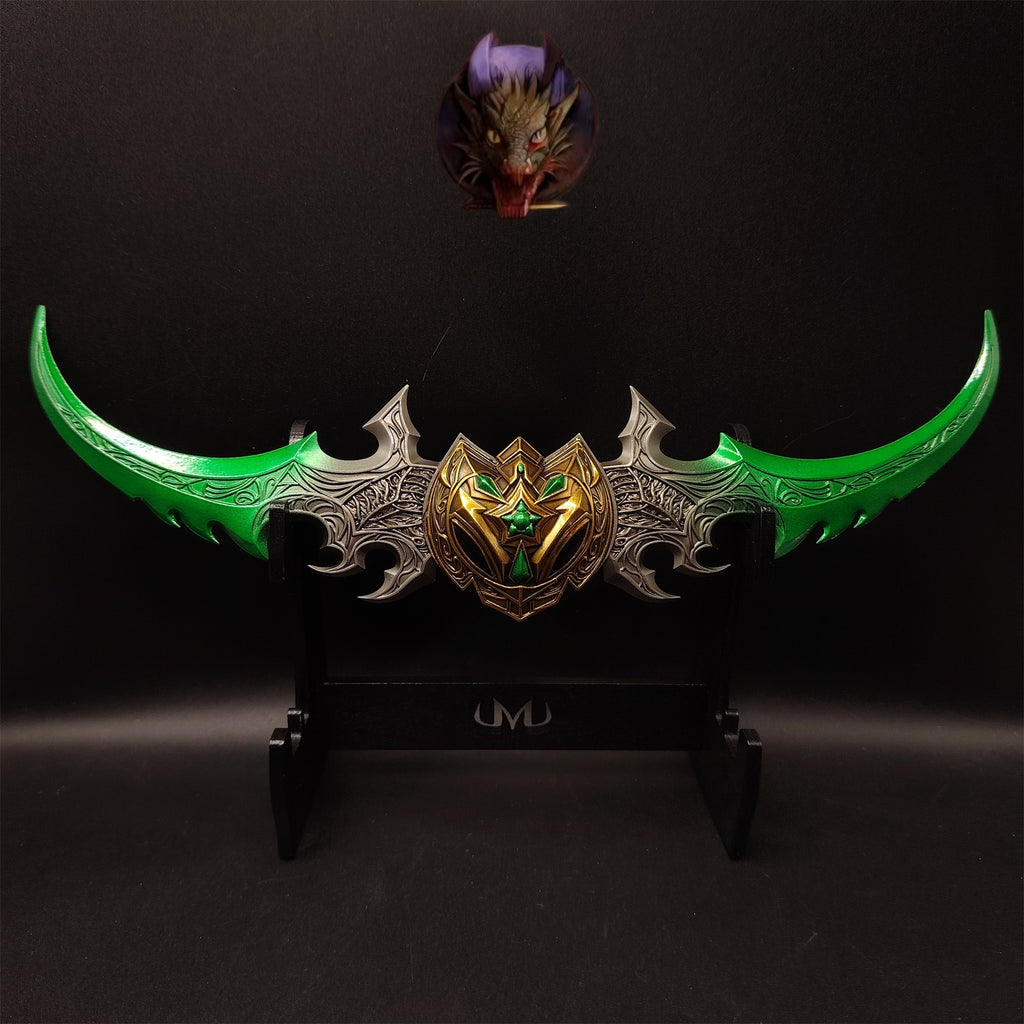 WOW Classical Weapons Illidan Stormrage Warglaive of Azzinoth Metal Replica