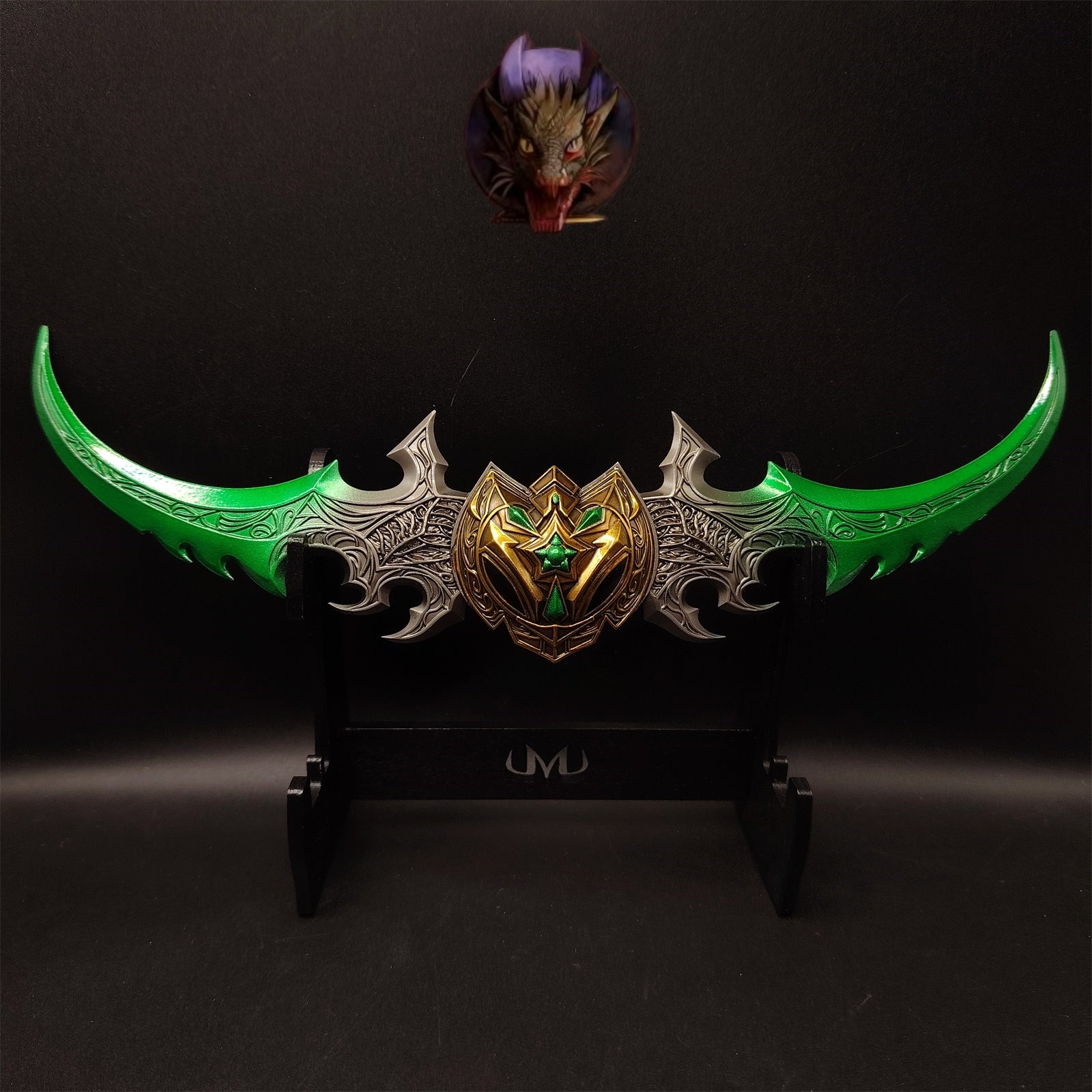 WOW Classical Weapons Illidan Stormrage Warglaive of Azzinoth Metal Replica
