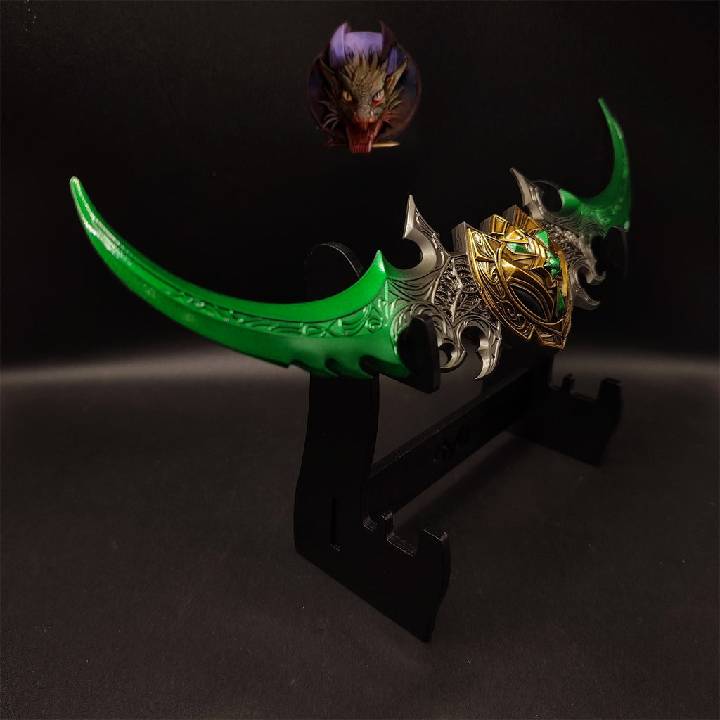 WOW Classical Weapons Illidan Stormrage Warglaive of Azzinoth Metal Replica