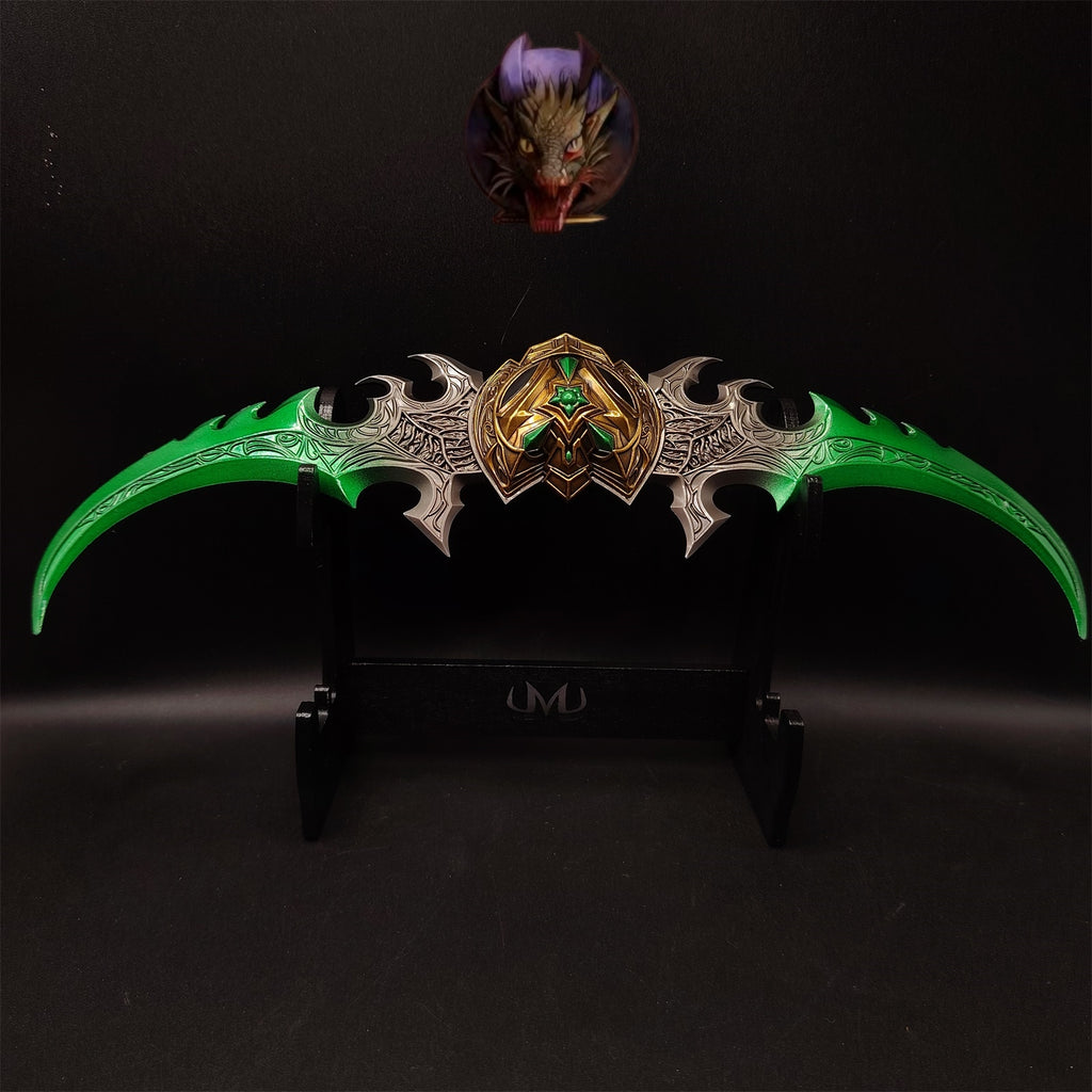 WOW Classical Weapons Illidan Stormrage Warglaive of Azzinoth Metal Replica
