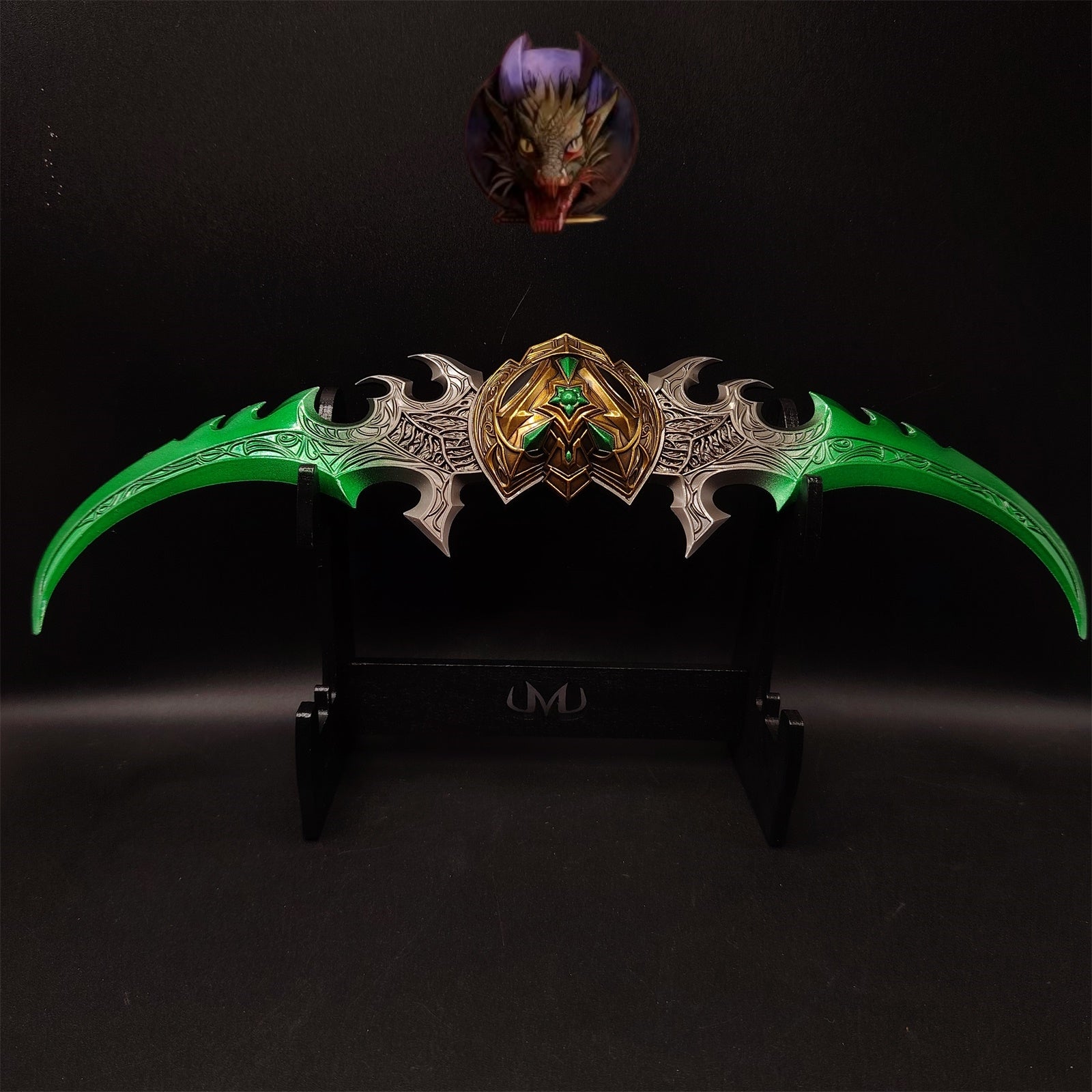 WOW Classical Weapons Illidan Stormrage Warglaive of Azzinoth Metal Replica