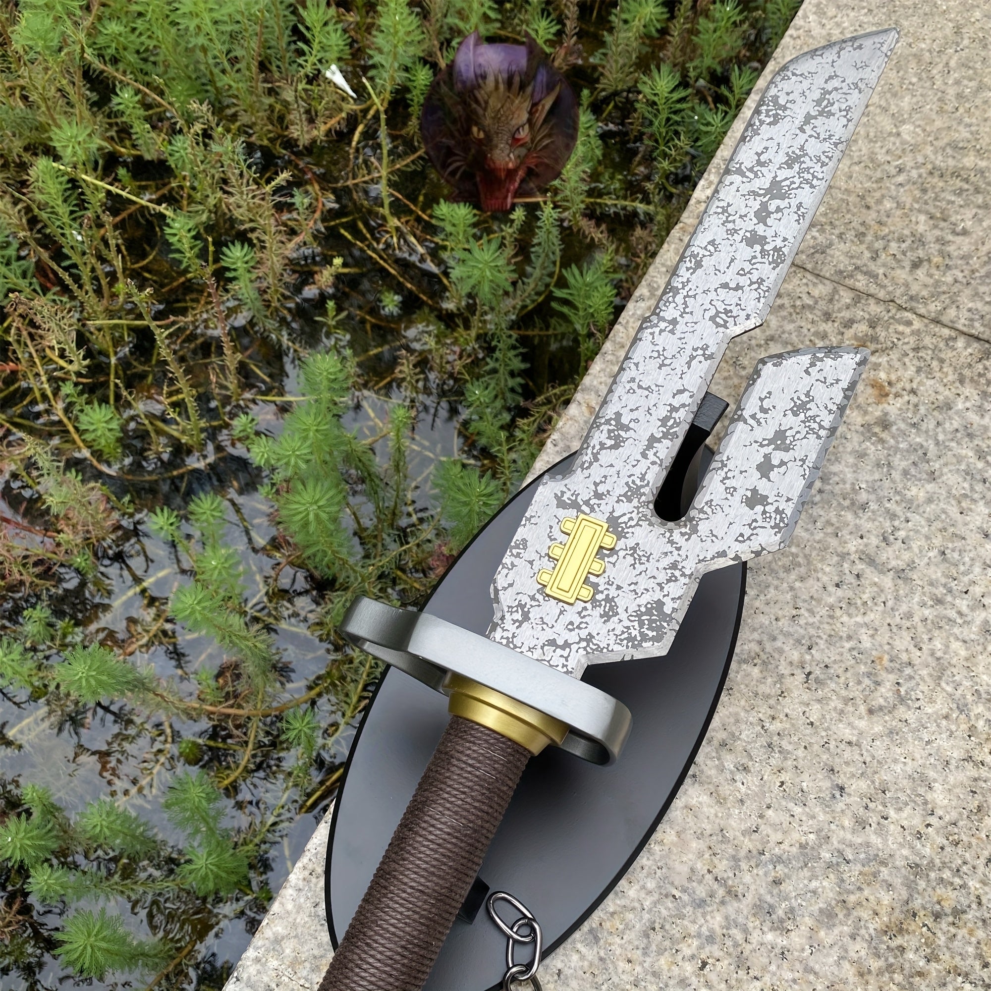 Inverted Spear Of Heaven 54CM Steel Replica With Stand