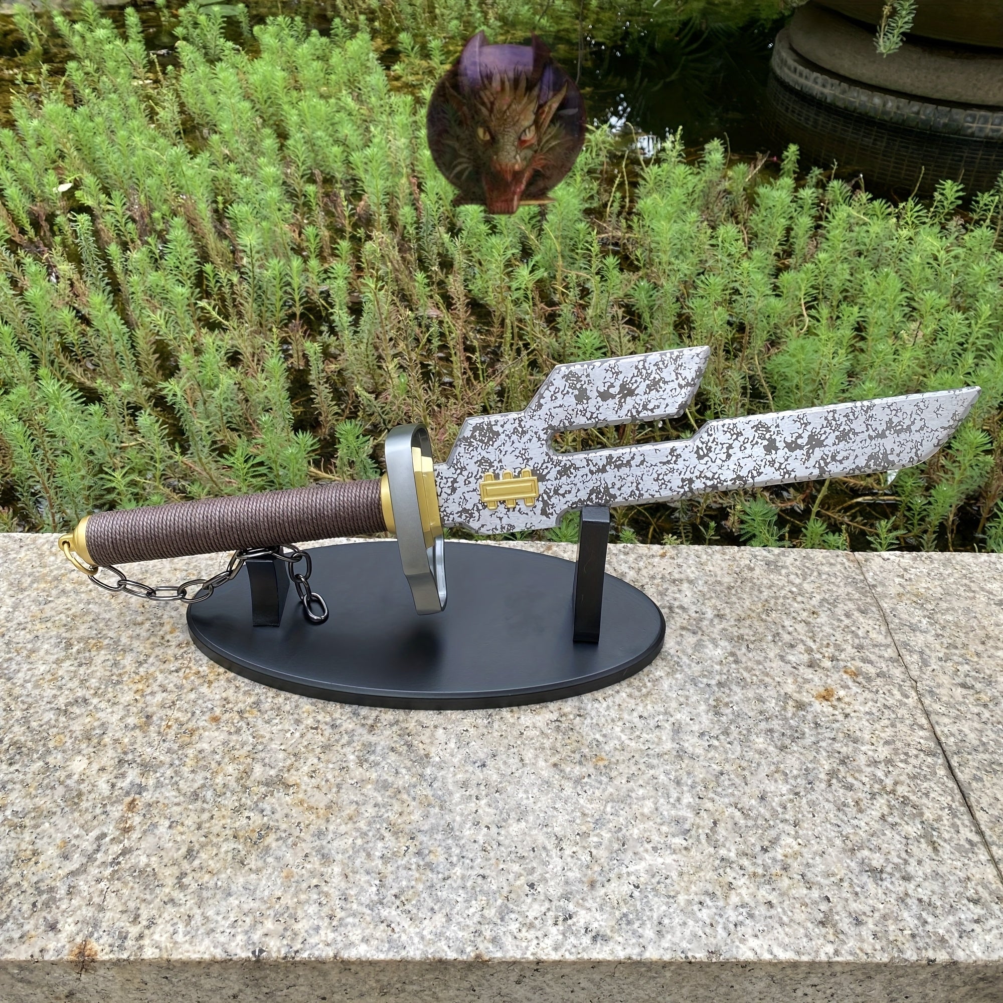 Inverted Spear Of Heaven 54CM Steel Replica With Stand
