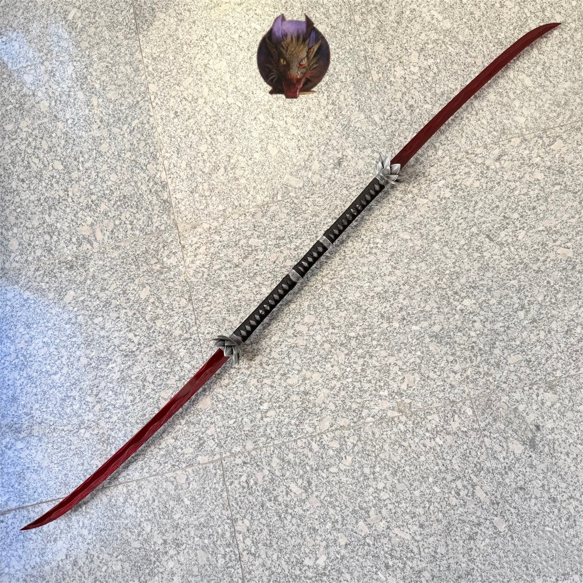 Eleonora's Poleblade Sword Steel 1:1 Replica With Display stand